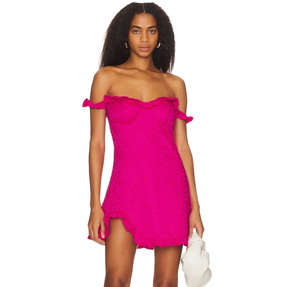 REVOLVE - Penelope Mini Dress in Fuchsia
